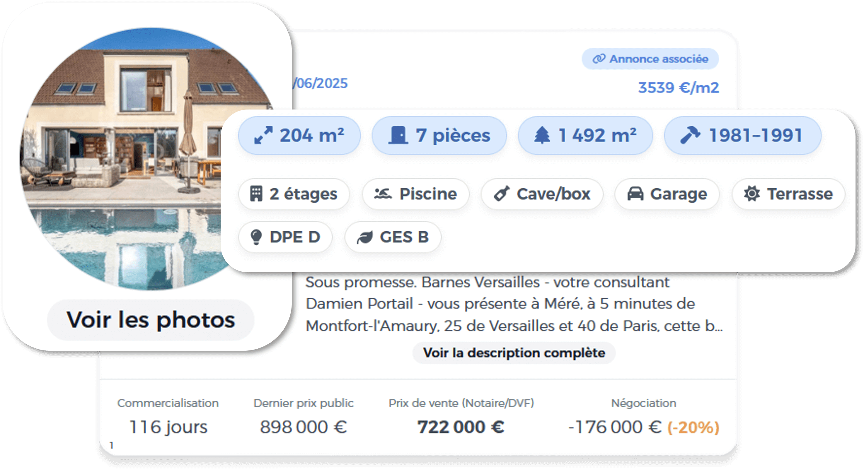 Transactions immobilières enrichies